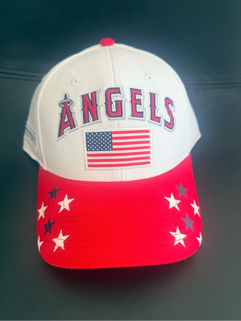 Angels Rare Game Giveaway Patriotic Baseball Cap with American Flag - Brand New